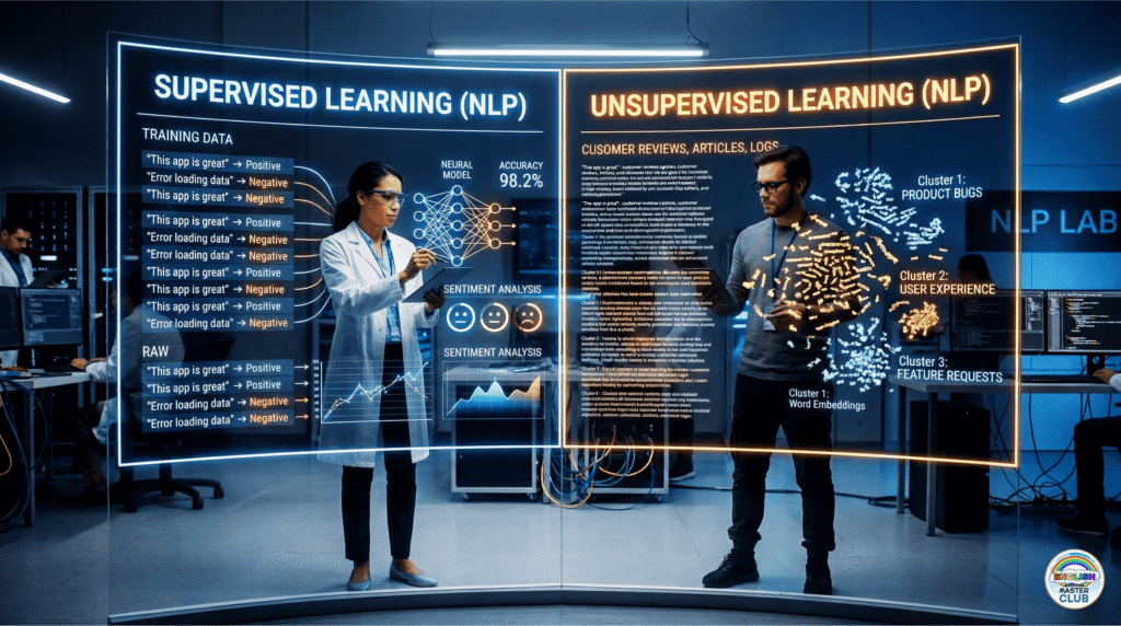 Supervised vs. Unsupervised NLP: The AI Showdown